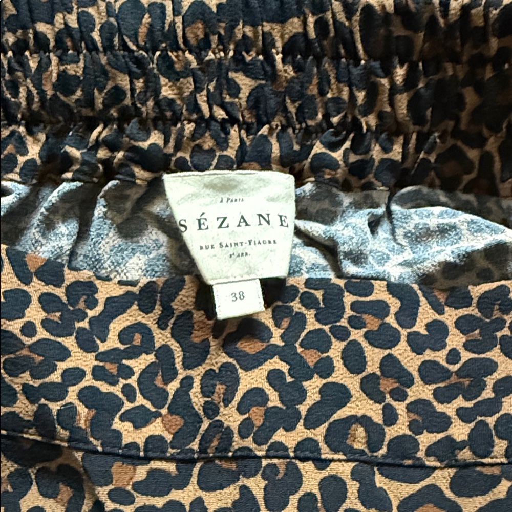 Sezane Leopard Print Skirt - Picture 5 of 6